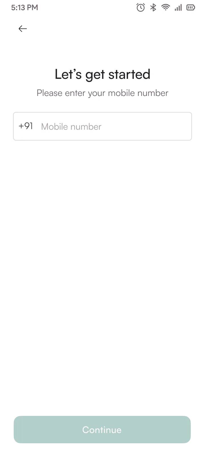 Enter mobile