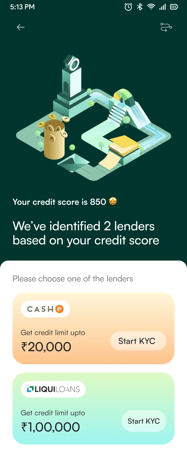 Lender selection
